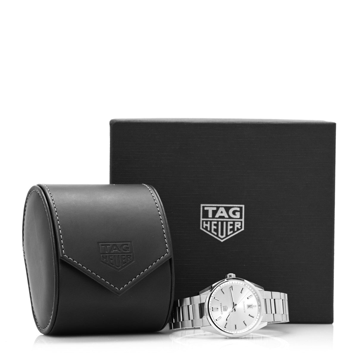 Tag Heuer Stainless Steel 39mm Carrera Caliber 5 Automatic Watch Silver WBN2111