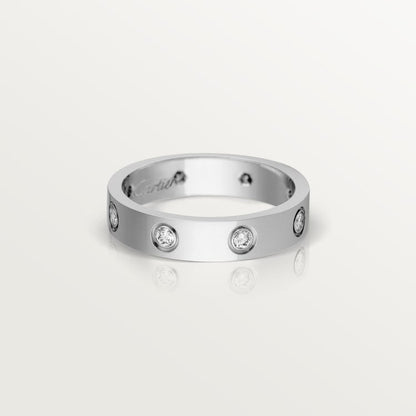 18K Gold Diamonds Cartier Love Ring