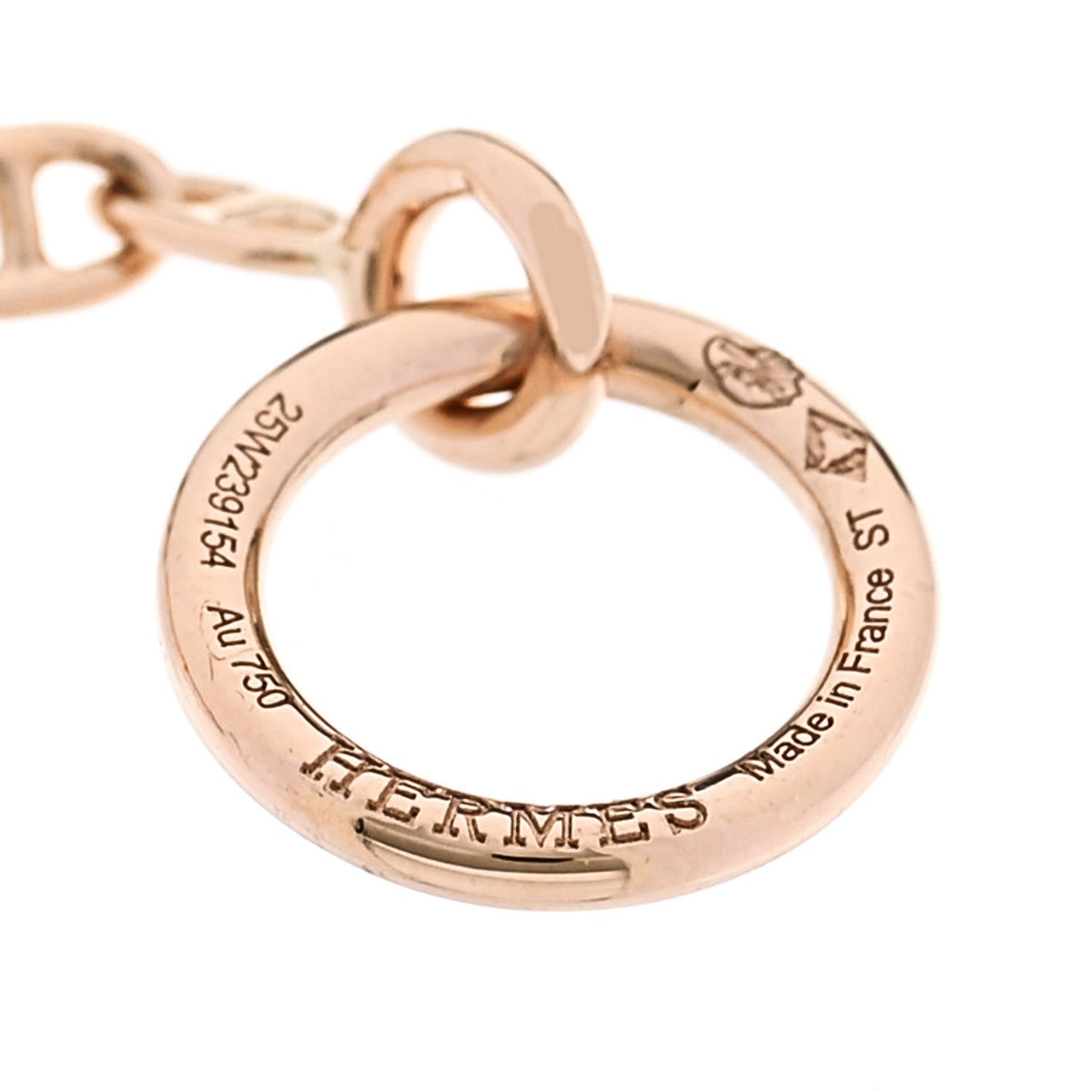 Hermes 18K Rose Gold Diamond Farandole Bracelet ST
