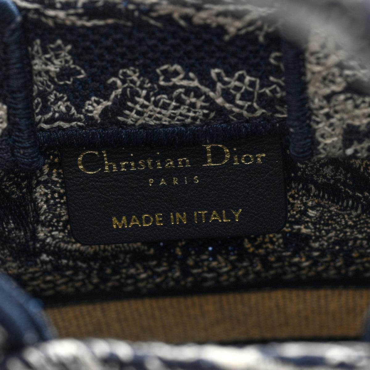 Christian Dior Canvas Mini Book Tote Phone Bag Blue