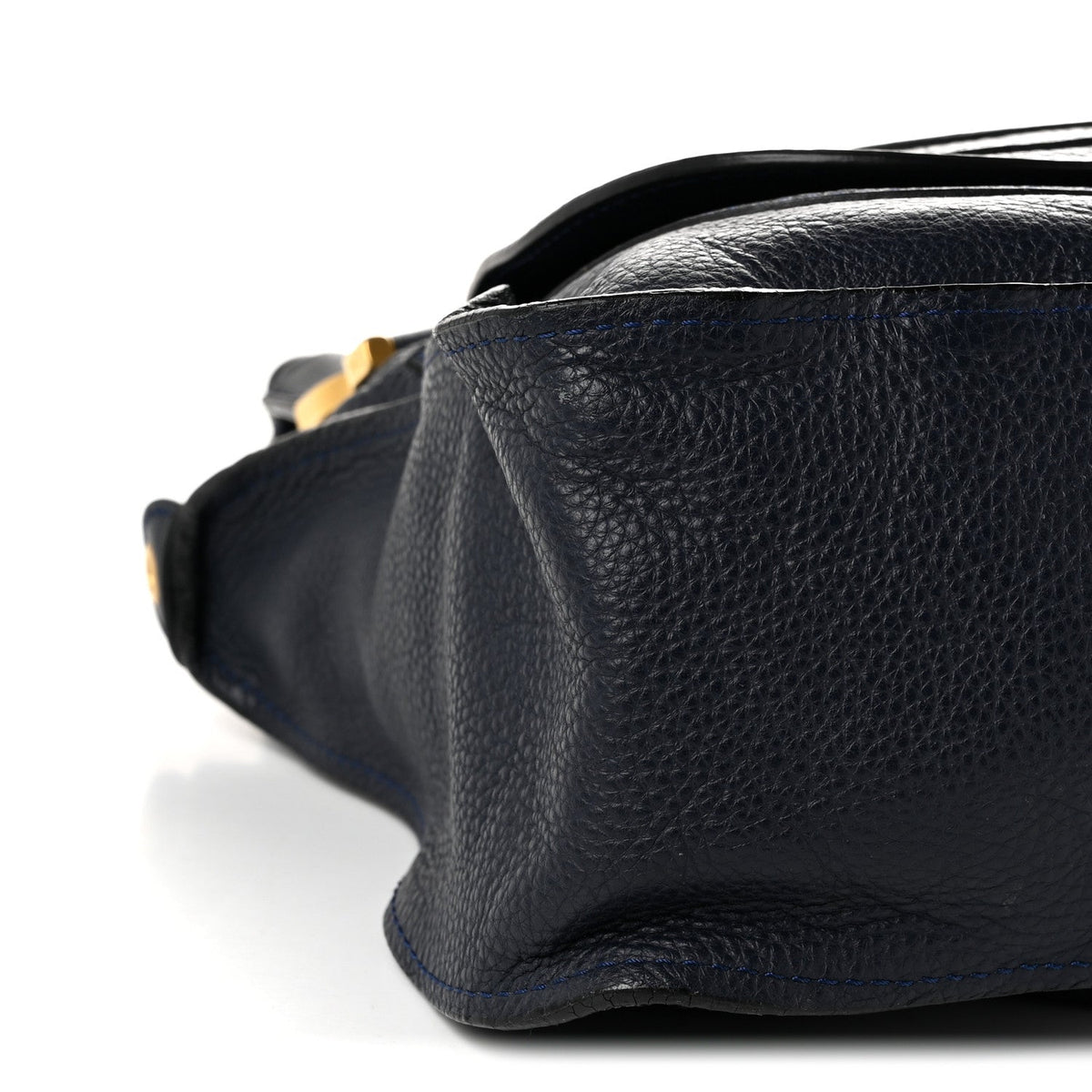 Chloe Calfskin Medium Marcie Satchel Royal Navy