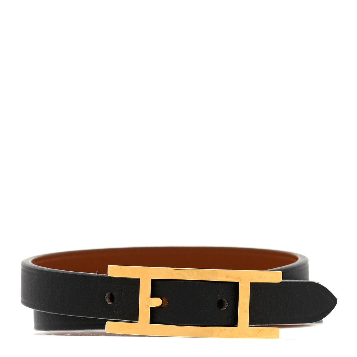 Hermes Chamonix Tadelakt Behapi Double Tour Bracelet T2