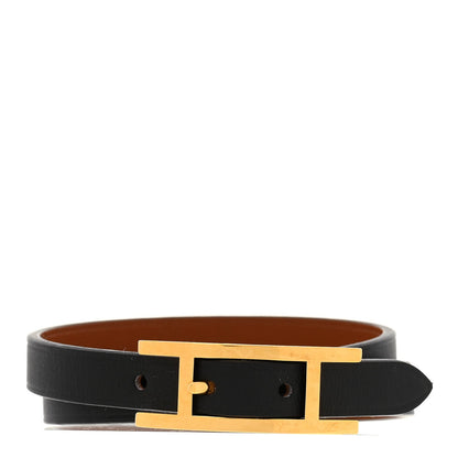 Hermes Chamonix Tadelakt Behapi Double Tour Bracelet T2