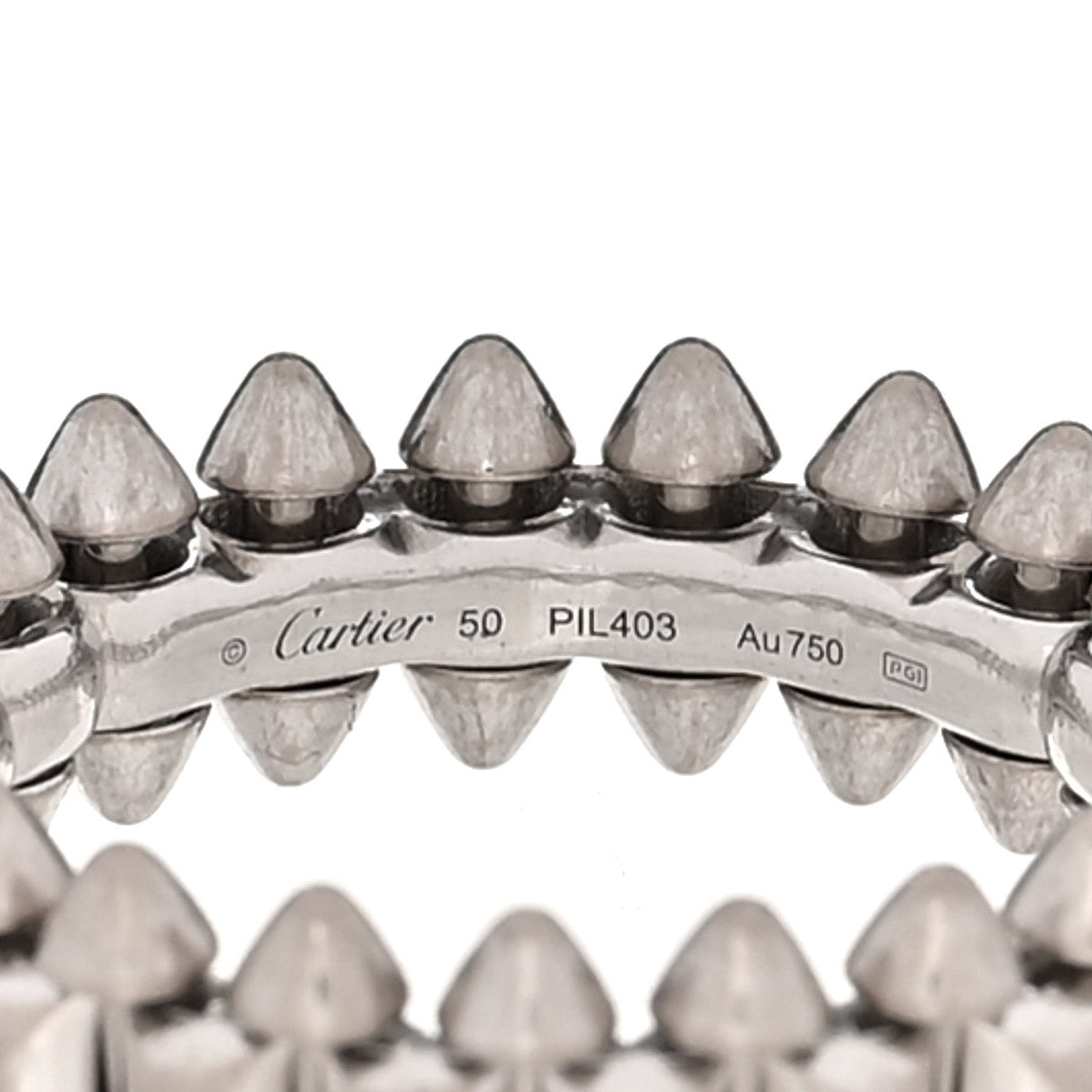 Cartier 18K White Gold SM Clash de Cartier Ring