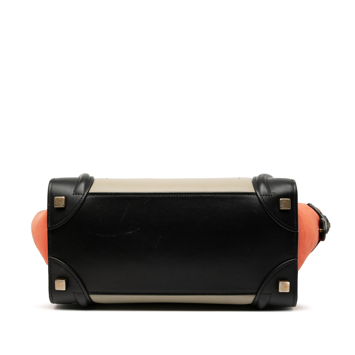 Tricolor Luggage Bag Leather Micro