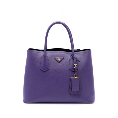 Cuir Double Tote Saffiano Leather Medium