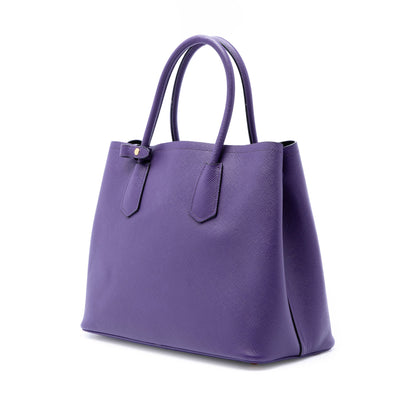 Cuir Double Tote Saffiano Leather Medium