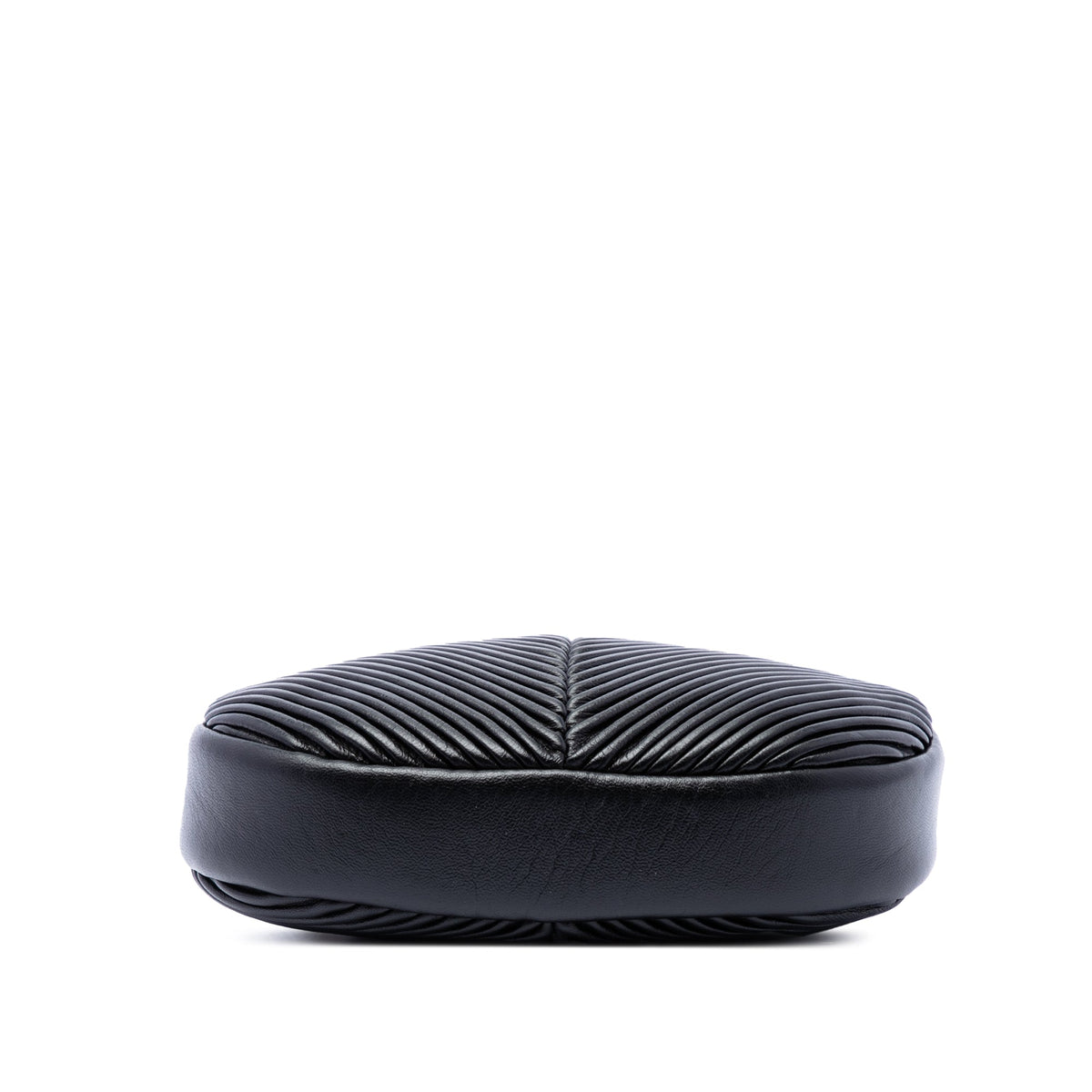 Pleated Camera Case Chevron Lambskin Small
