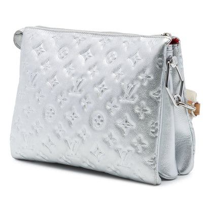 Coussin Bag Monogram Embossed Lambskin PM