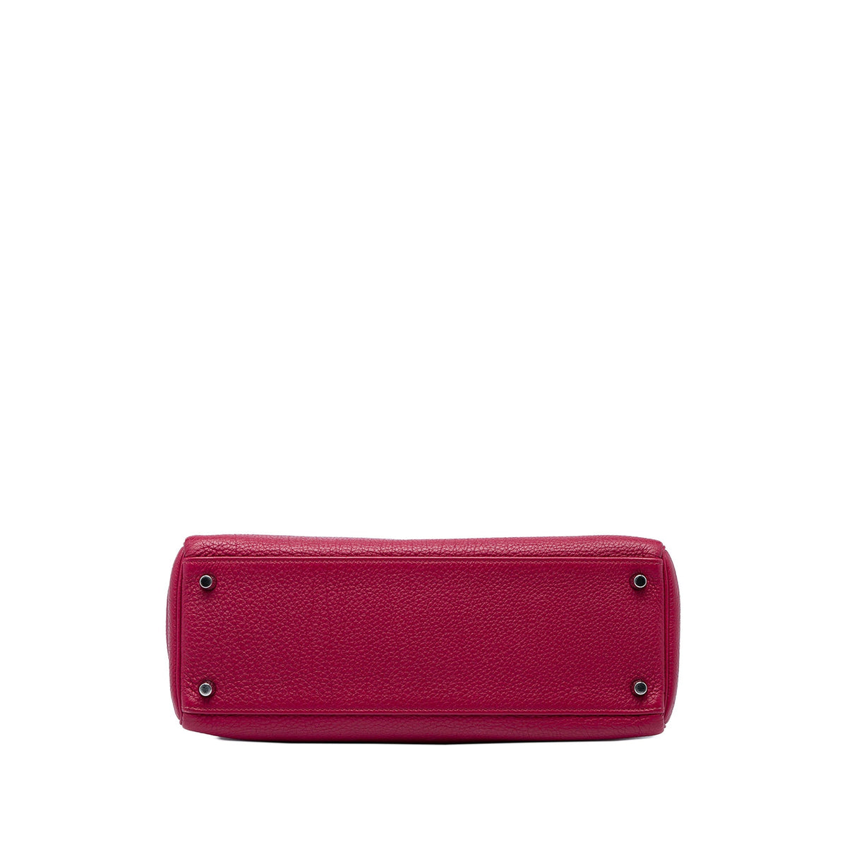 Kelly Handbag Red Togo with Palladium Hardware 32