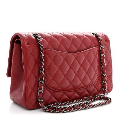 Chanel Lambskin Quilted Medium Double Flap Red 1982443