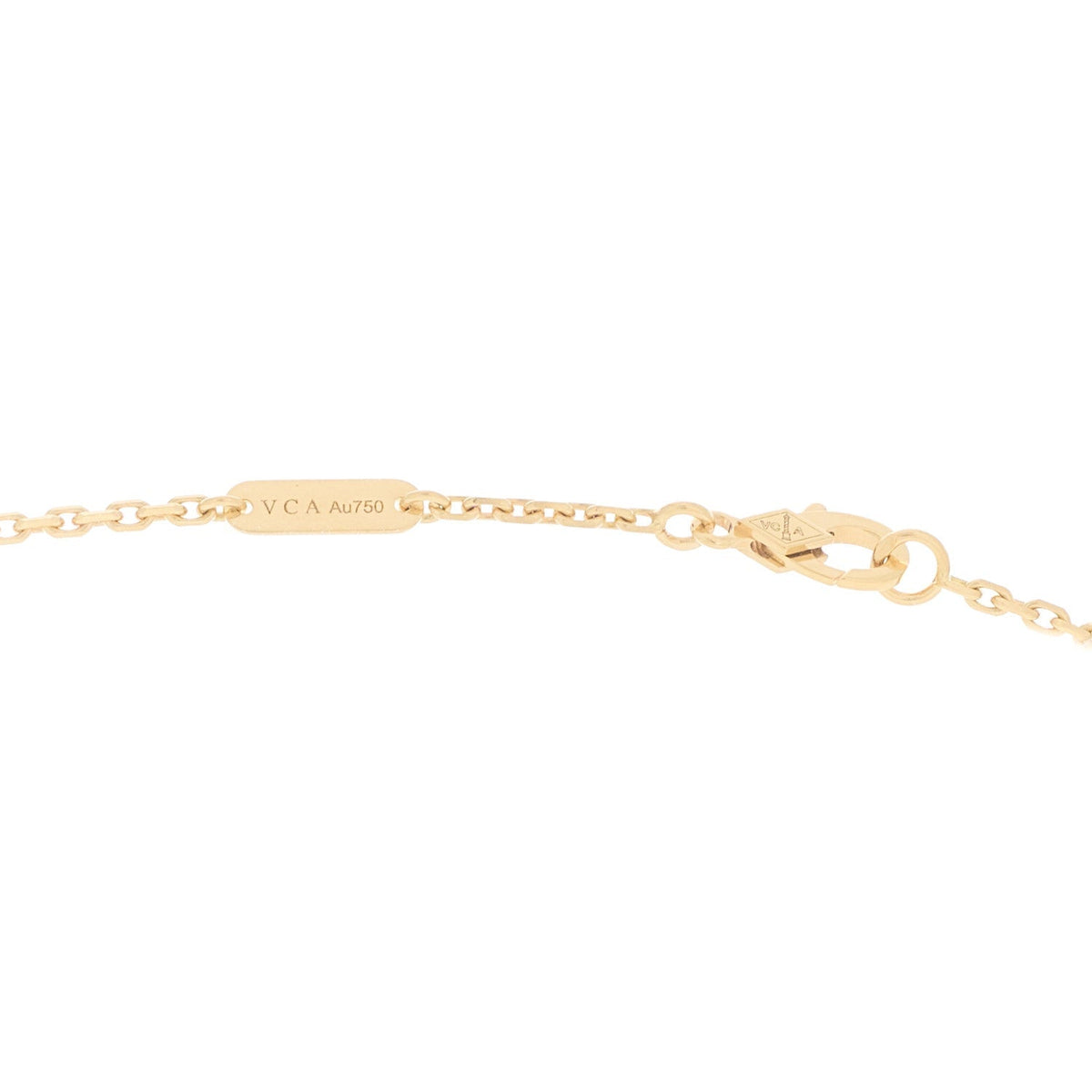 Van Cleef & Arpels 18K Yellow Gold Mother of Pearl Magic Alhambra Long Necklace