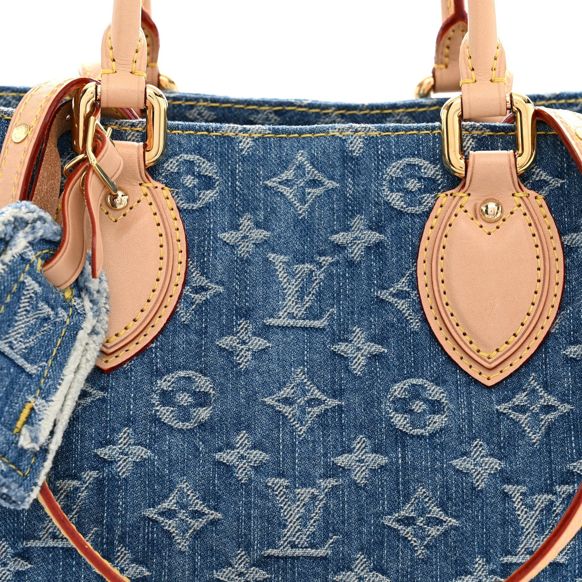 Louis Vuitton Monogram Denim Onthego MM Blue