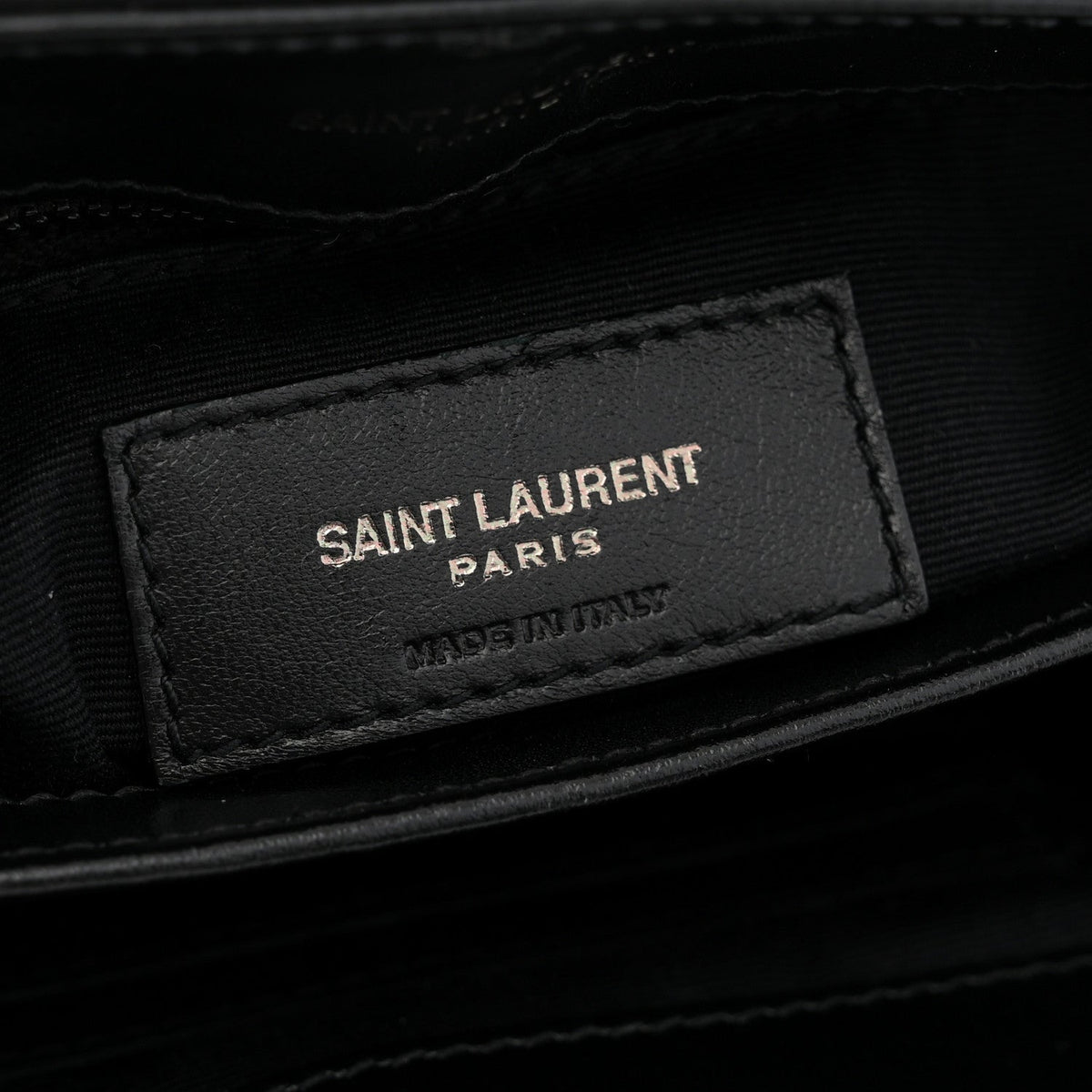 Saint Laurent Calfskin Toy Loulou Crossbody Bag Black