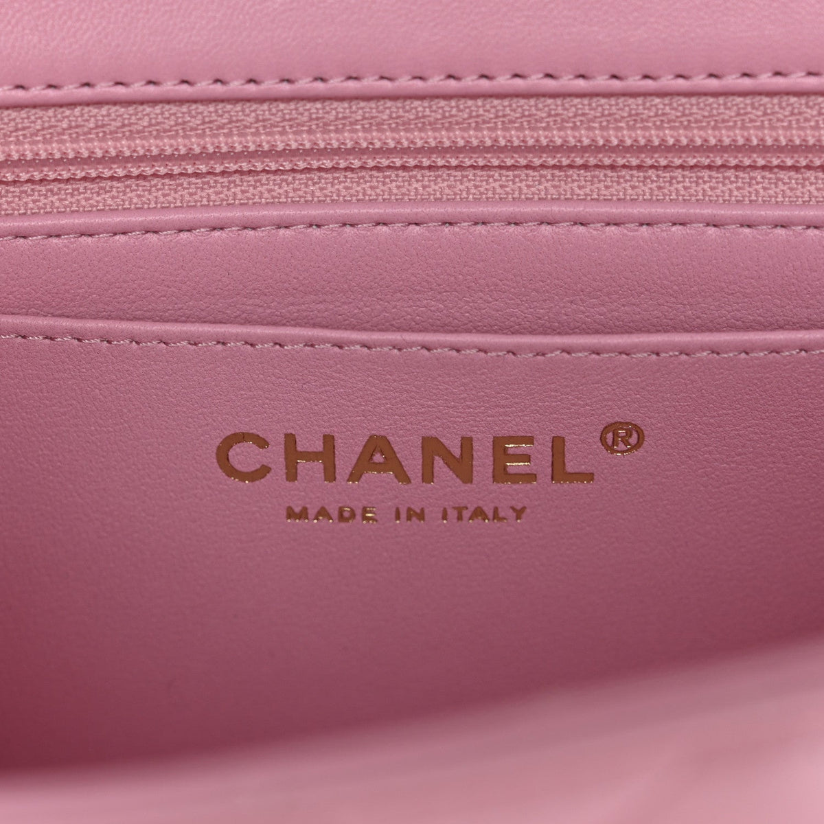 Chanel Lambskin Quilted Mini Top Handle Rectangular Flap Pink 1828381
