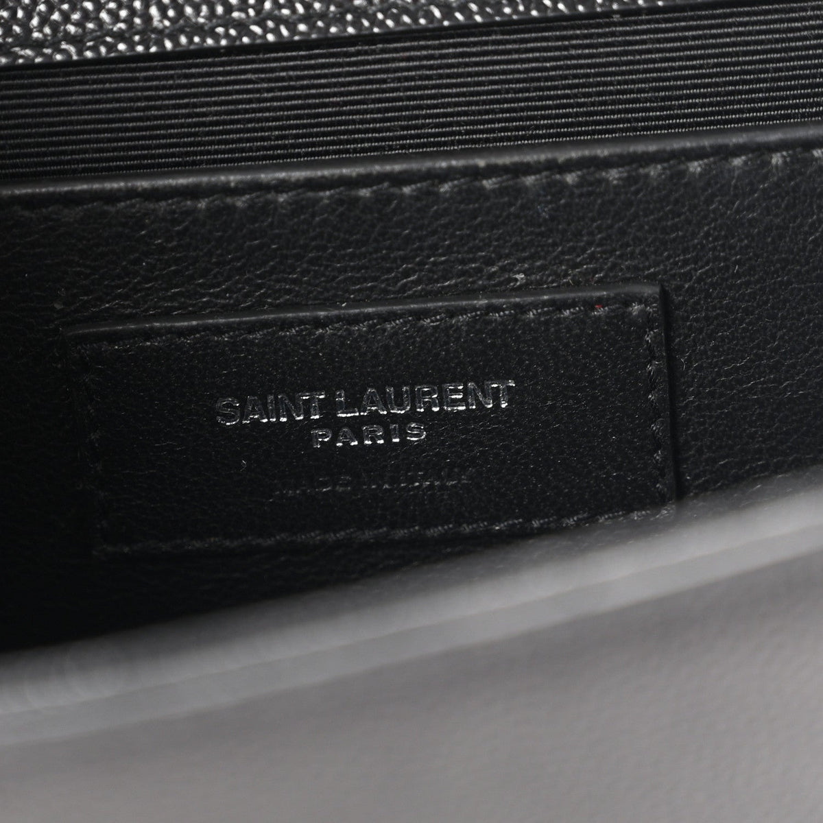 Saint Laurent Grain De Poudre Medium Kate Satchel Black