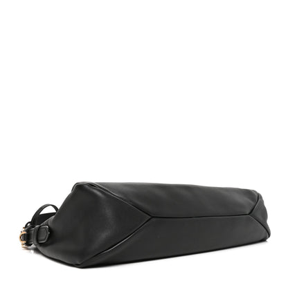 Prada Soft Calfskin Large Aimée Shoulder Bag Black