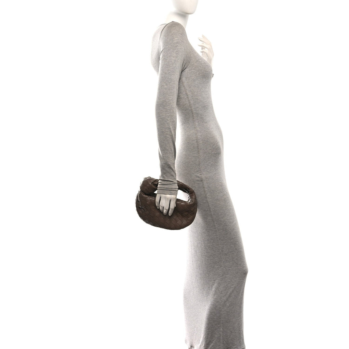 Bottega Veneta Nappa Intrecciato Mini Jodie Dark Taupe