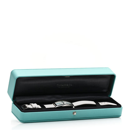 Tiffany Stainless Steel Satin 22mm Gemea Quartz Watch White