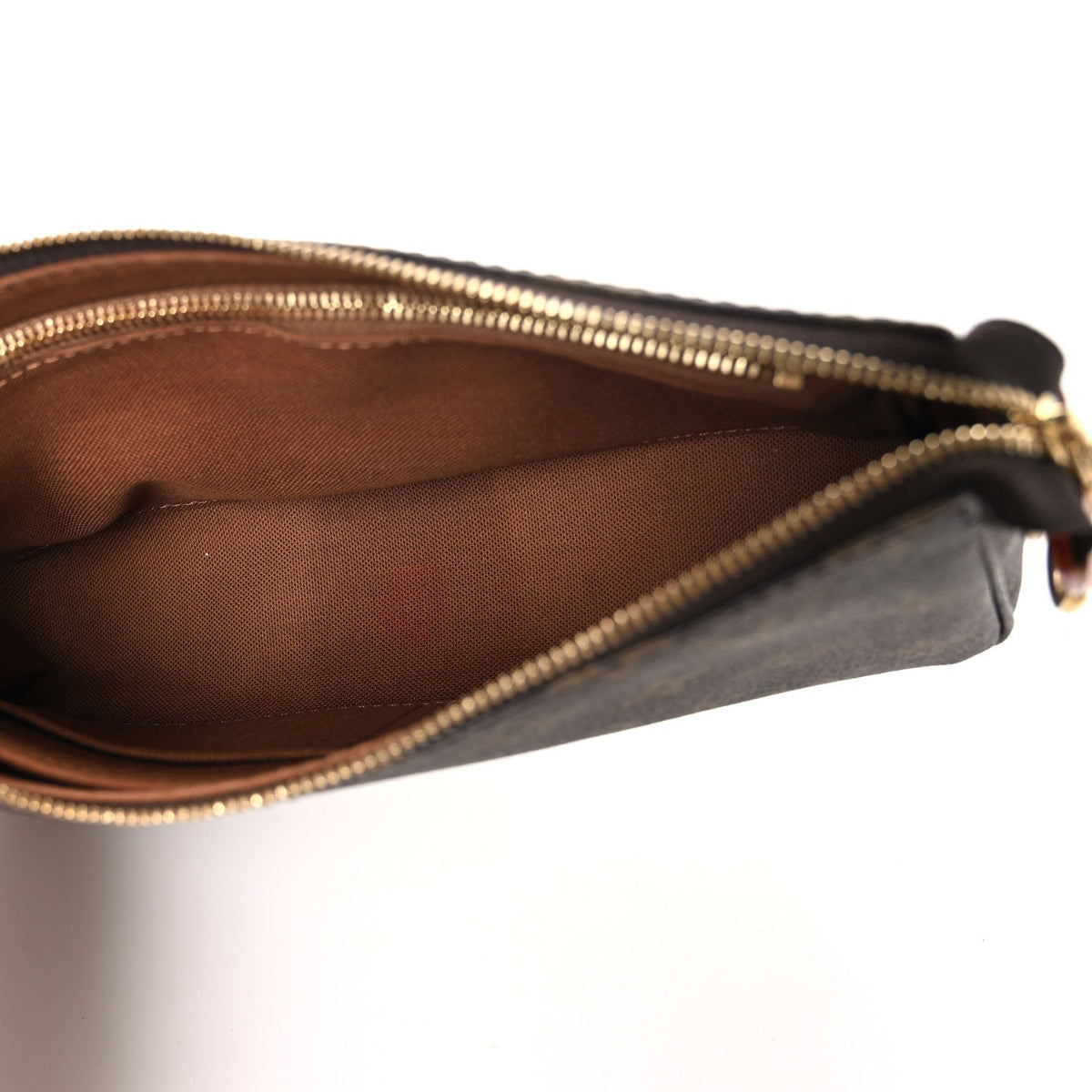 Louis Vuitton Monogram Chain Pochette Accessoires Brown