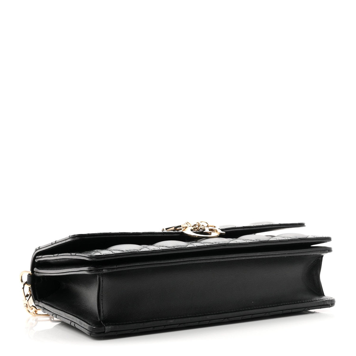 Dior Lambskin Cannage My Dior Top Handle Bag Black