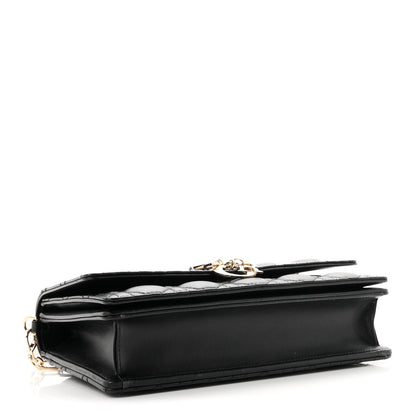 Dior Lambskin Cannage My Dior Top Handle Bag Black