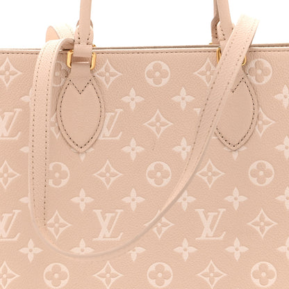 Louis Vuitton Empreinte Monogram Spring In The City Onthego MM Beige Pink Yellow
