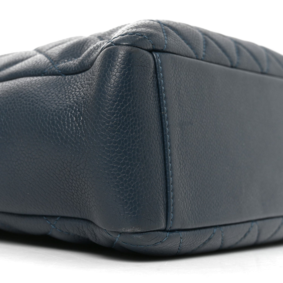 Chanel Caviar Quilted Petit Shopping Tote PST Blue