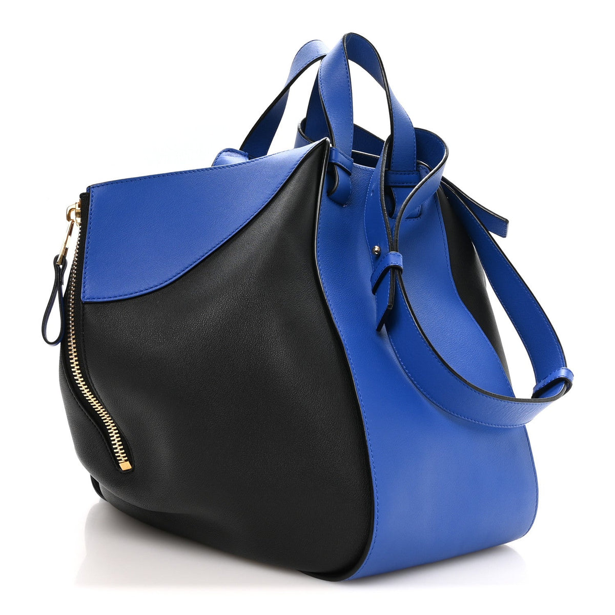 Loewe Calfskin Medium Hammock Shoulder Bag Electric Blue Black
