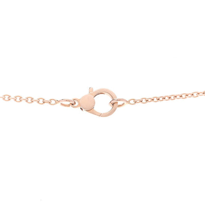 Hermes 18K Rose Gold Green Sapphire Finesse Pendant Necklace