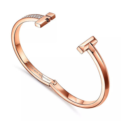 18K Gold Diamond Tiffany T1 Bracelet