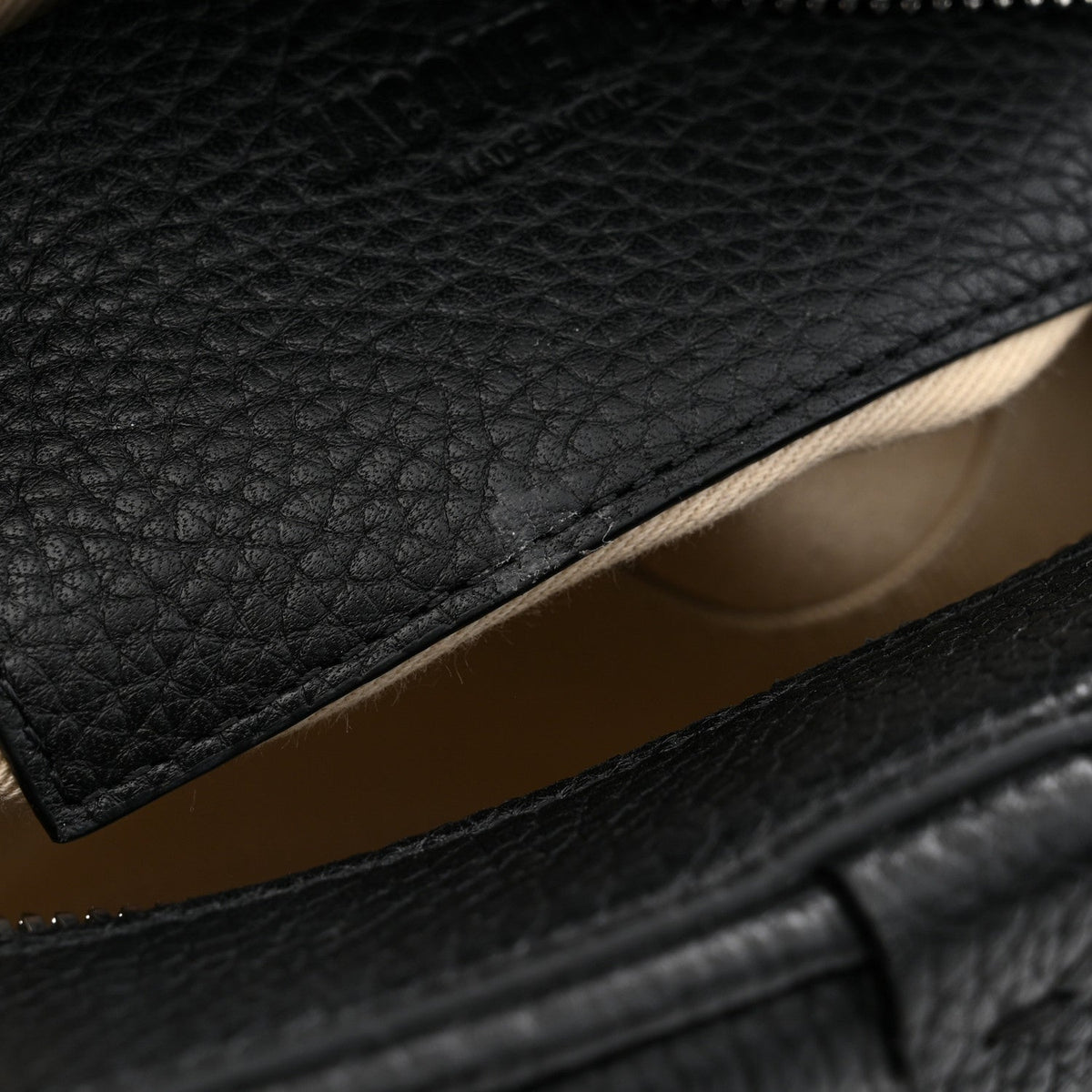 Jacquemus Grained Calfskin Le Petit Turismo Black