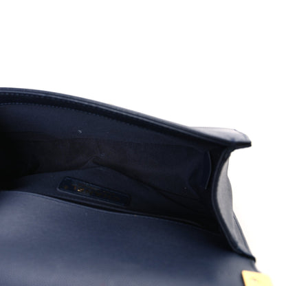 Chanel Caviar Quilted Small Boy Flap Navy