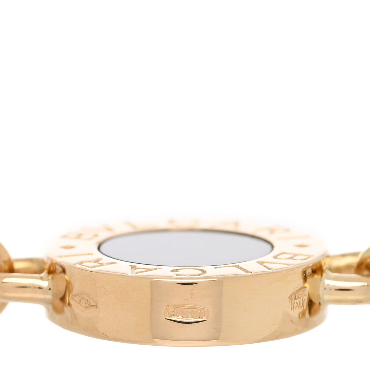 Bulgari 18K Yellow Gold Onyx BVLGARI BVLGARI Station Necklace