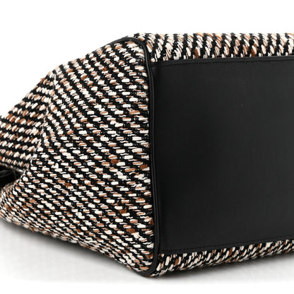 Chanel Tweed Calfskin Urban Essentials Large Shopping Bag Black Multicolor