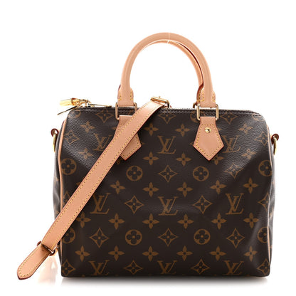 Louis Vuitton Monogram Canvas Speedy Bandouliere 25 Brown