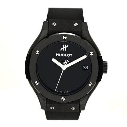 Hublot Ceramic Rubber 33mm Classic Fusion Black Magic Watch Black 581.CX.1270.RX.MDM