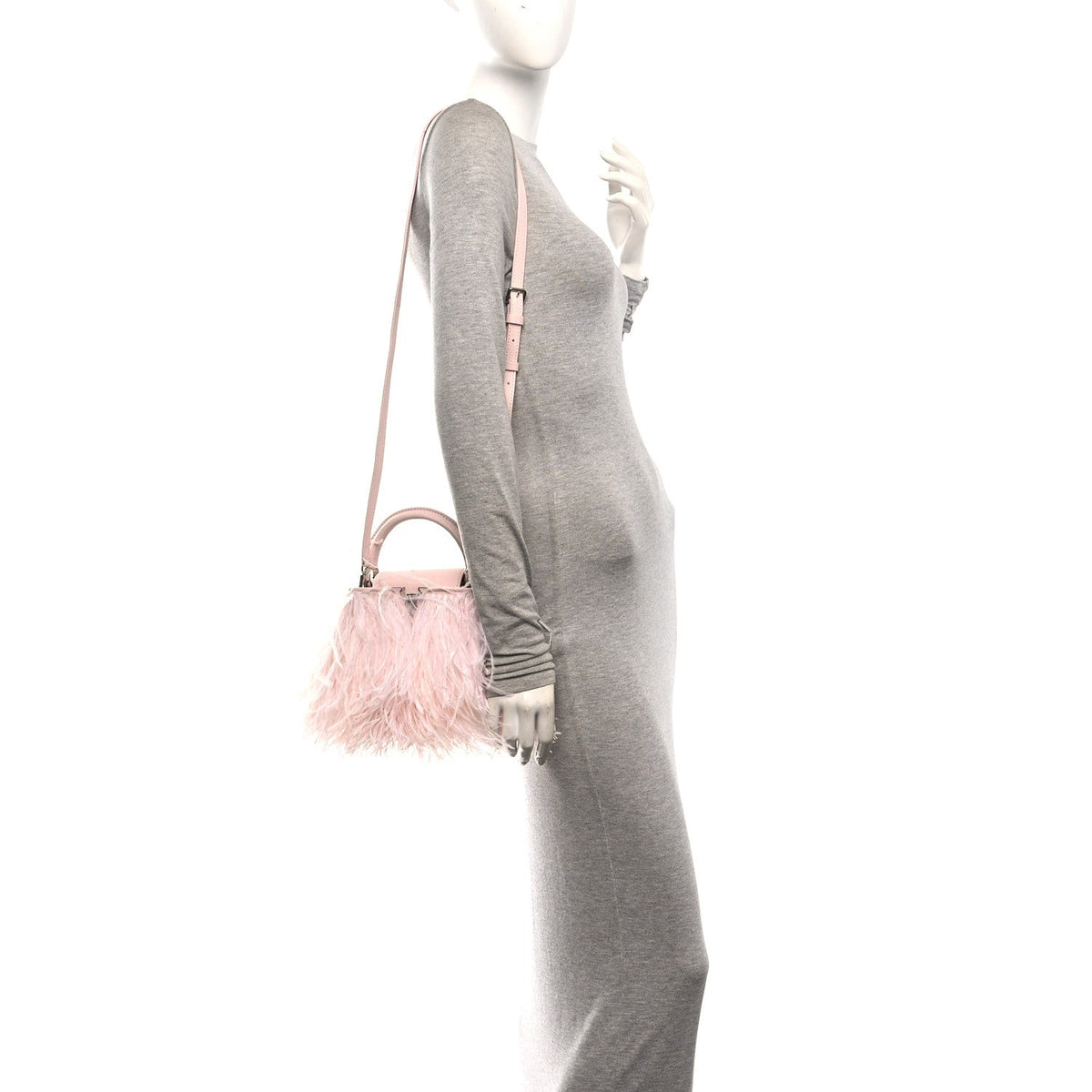 Louis Vuitton Ostrich Feather Capucines Mini Pink