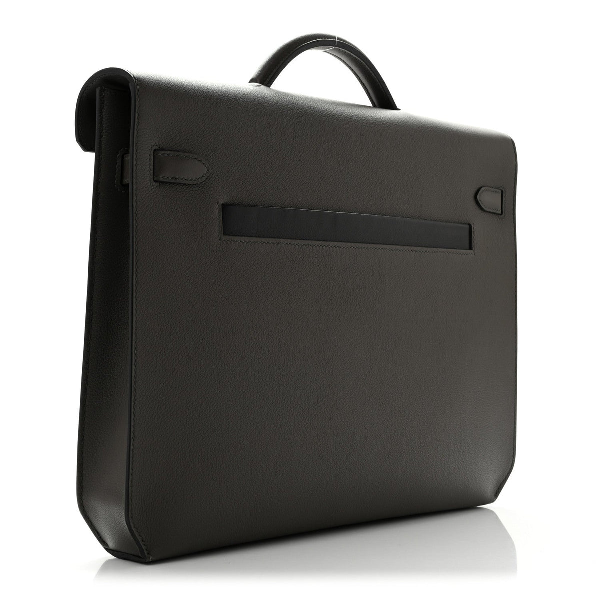 Hermes Evercolor Evergrain Barenia Kelly Depeches 36 Briefcase Vert De Gris