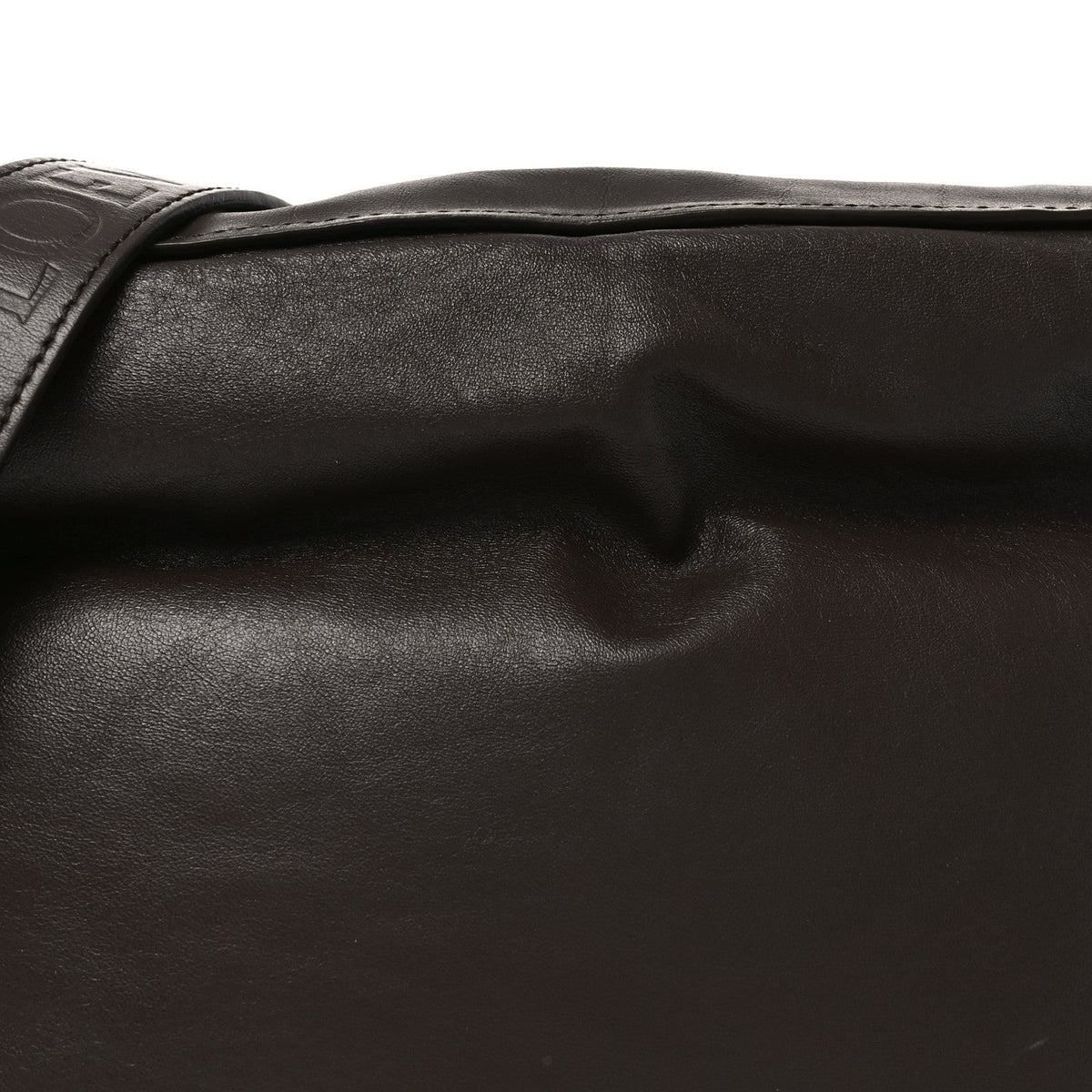 Loewe Calfskin Flamenco Puffer Knot Bag Dark Brown