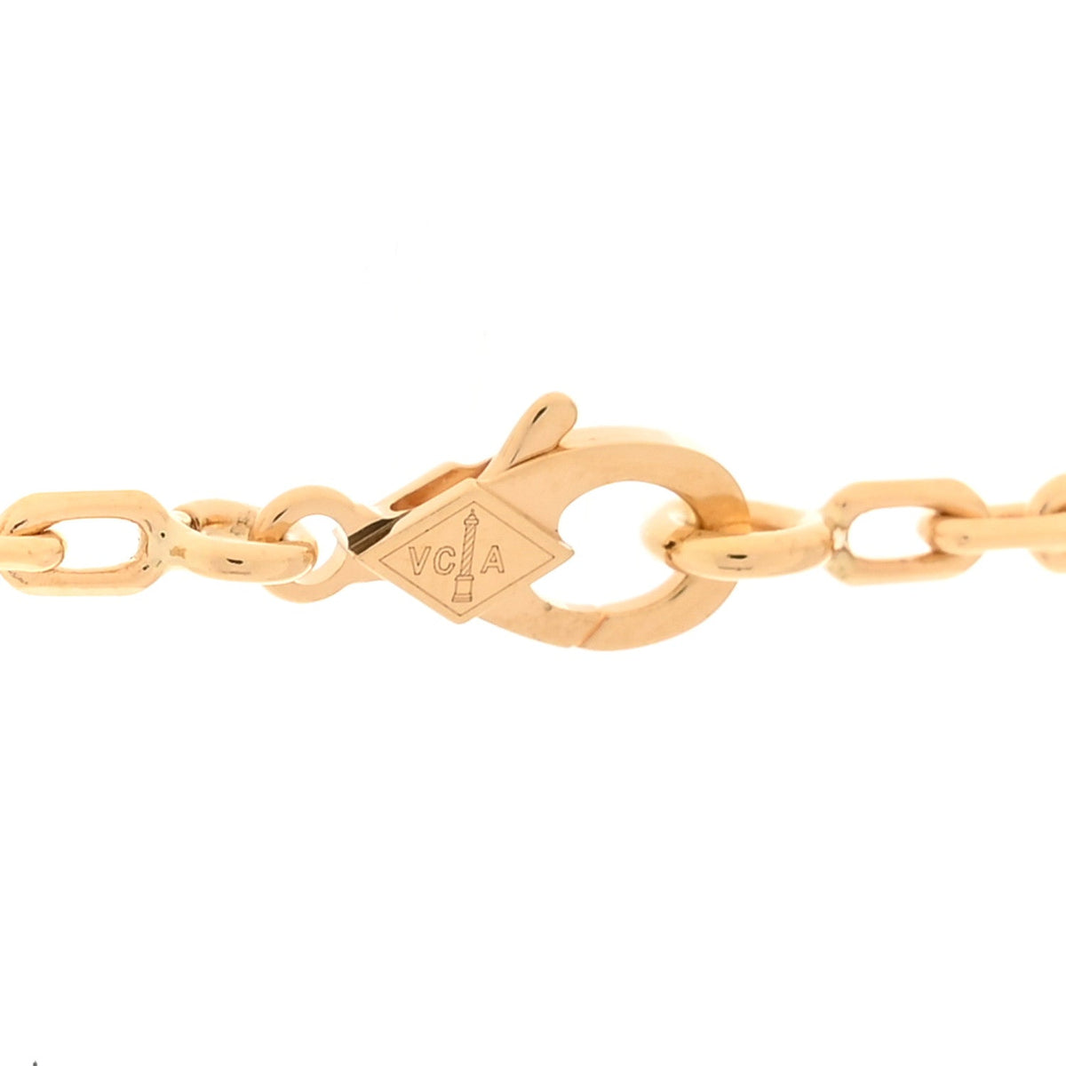 Van Cleef & Arpels 18K Yellow Gold Onyx 10 Motif Vintage Alhambra Necklace