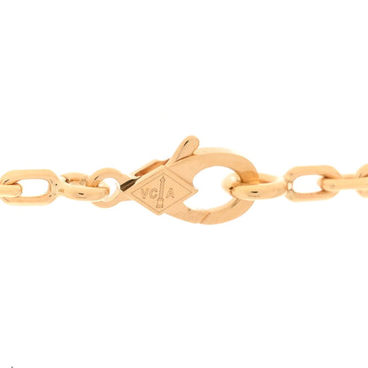 Van Cleef & Arpels 18K Yellow Gold Onyx 10 Motif Vintage Alhambra Necklace
