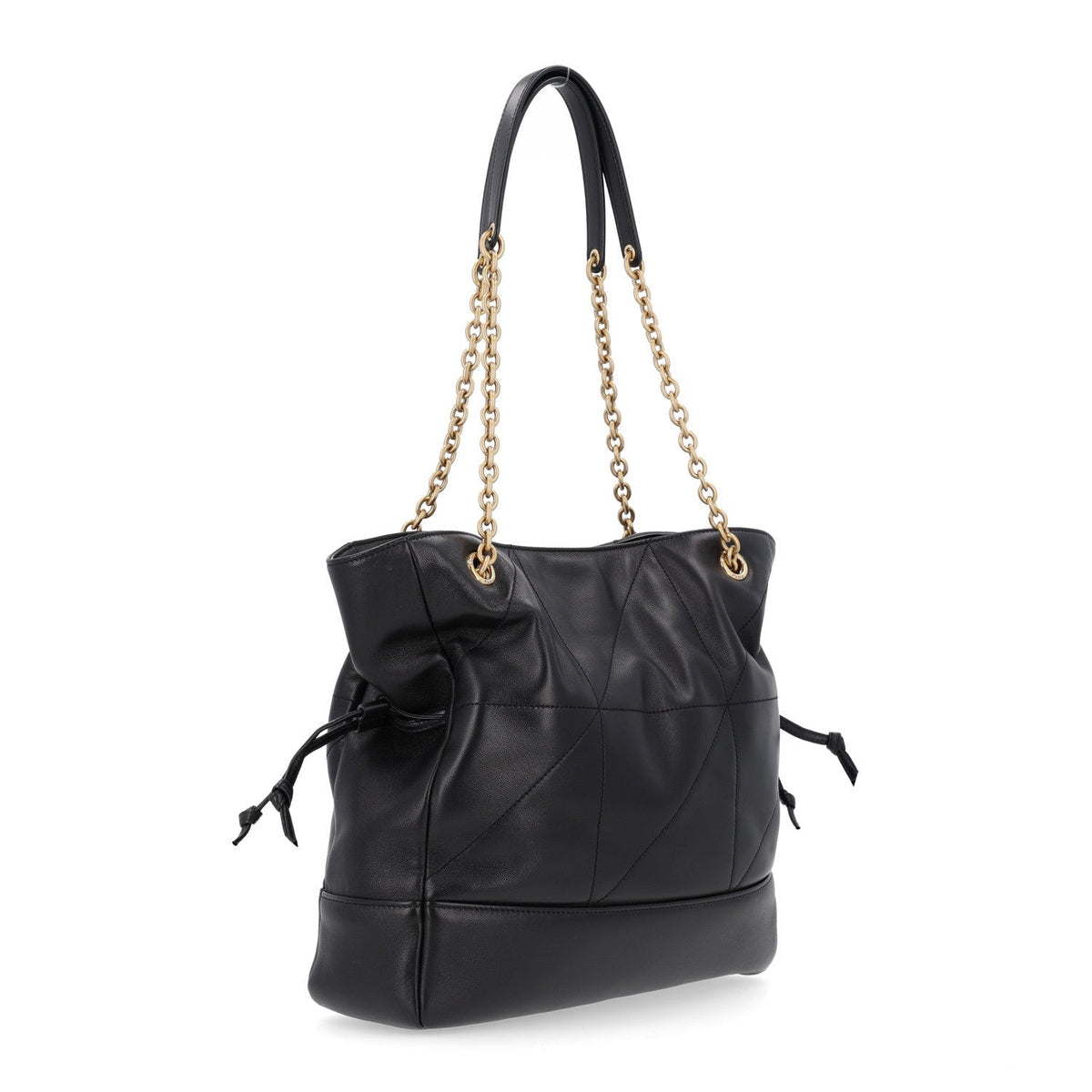 Saint Laurent Lambskin Small Jamie Shopping Tote Black