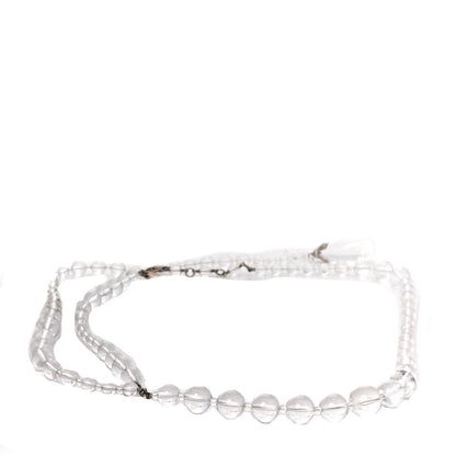 Chanel Transparent Bead Crystal CC Strand Belt