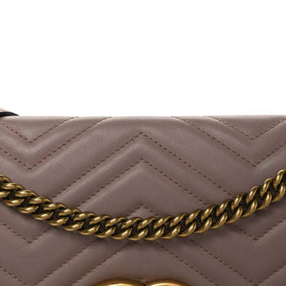Gucci Calfskin Matelasse Medium GG Marmont Bag Porcelain Rose 1985263