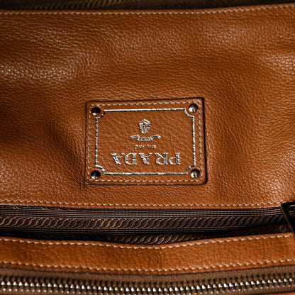Prada Vitello Daino Shopping Tote Cannella