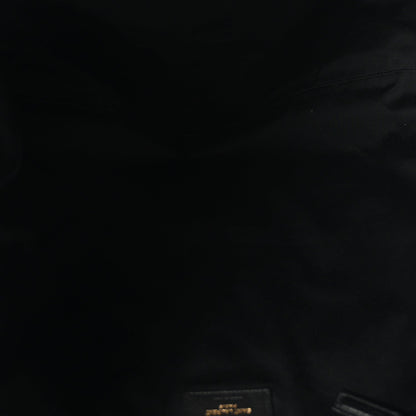 Saint Laurent Lambskin Quilted Maxi Icare Shopping Tote Black