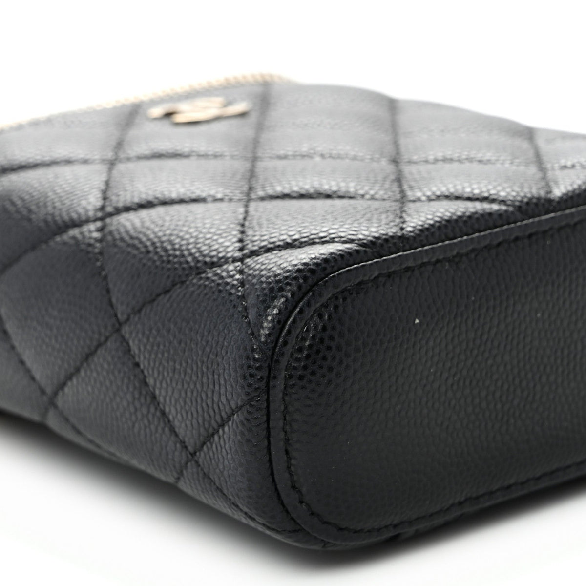 Chanel Caviar Quilted Small Vertical Vanity Case Black 1907752