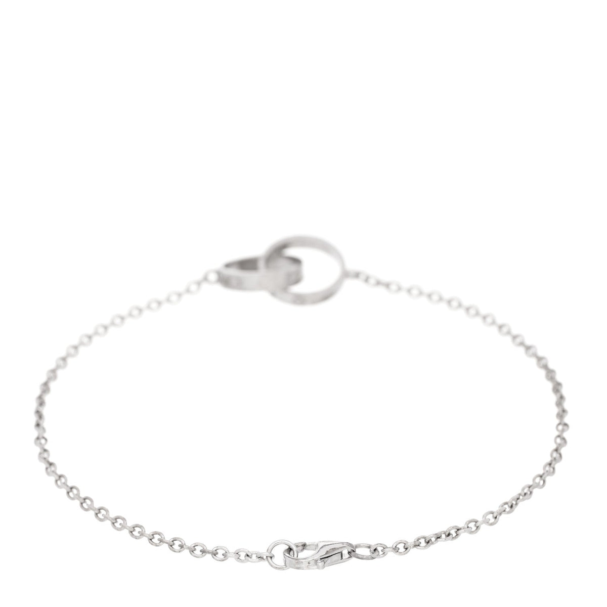 Cartier 18K White Gold Interlocking LOVE Bracelet