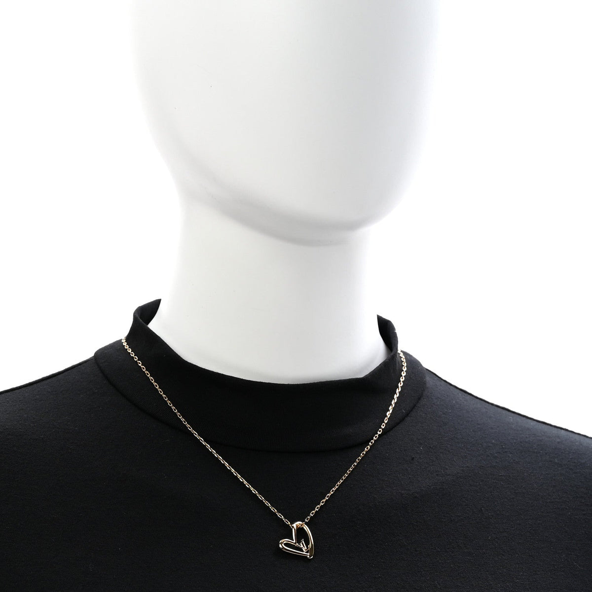 Louis Vuitton Metal Fall In Love Necklace Gold